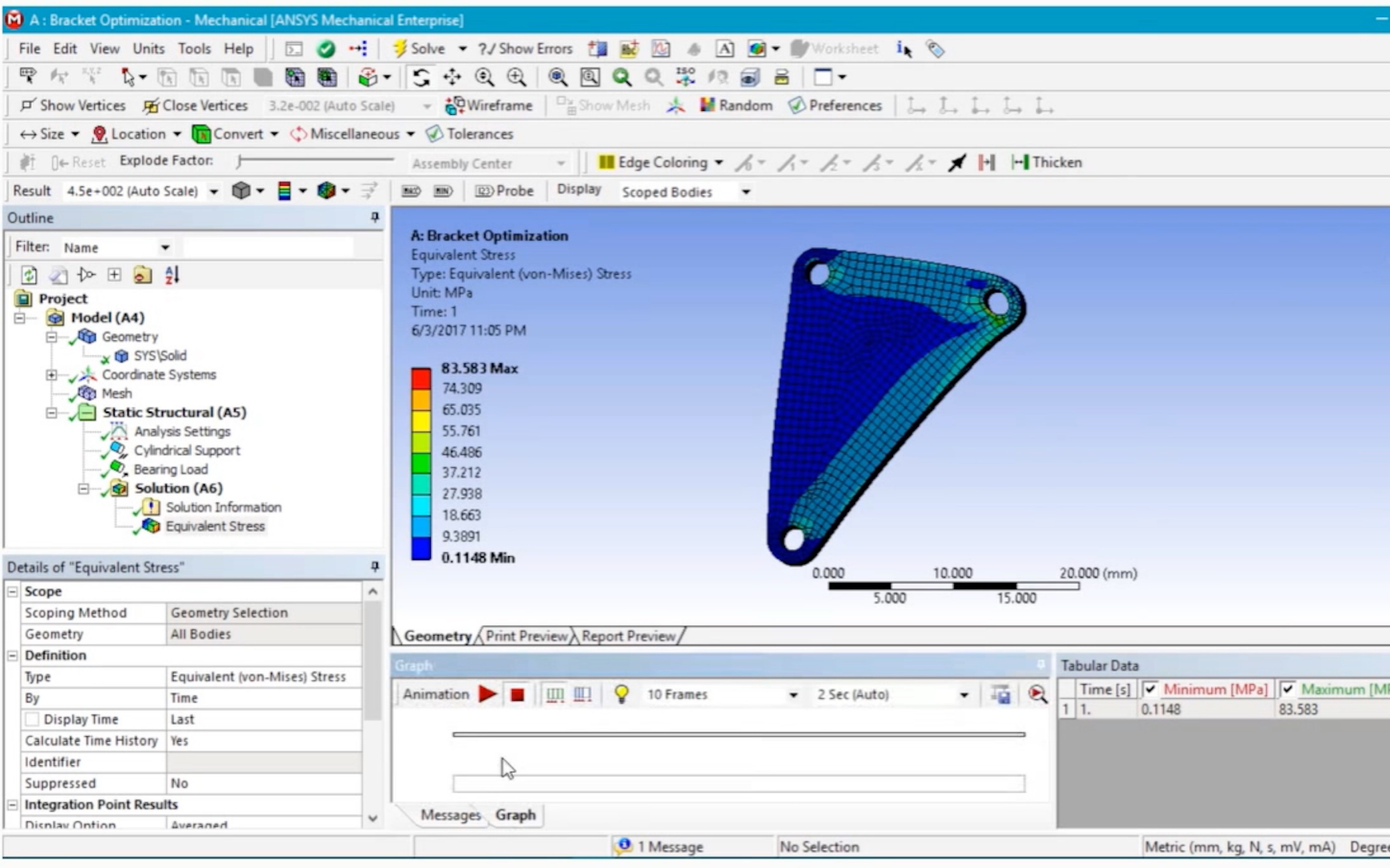 【案例2】ansys支架拓扑优化设计哔哩哔哩bilibili