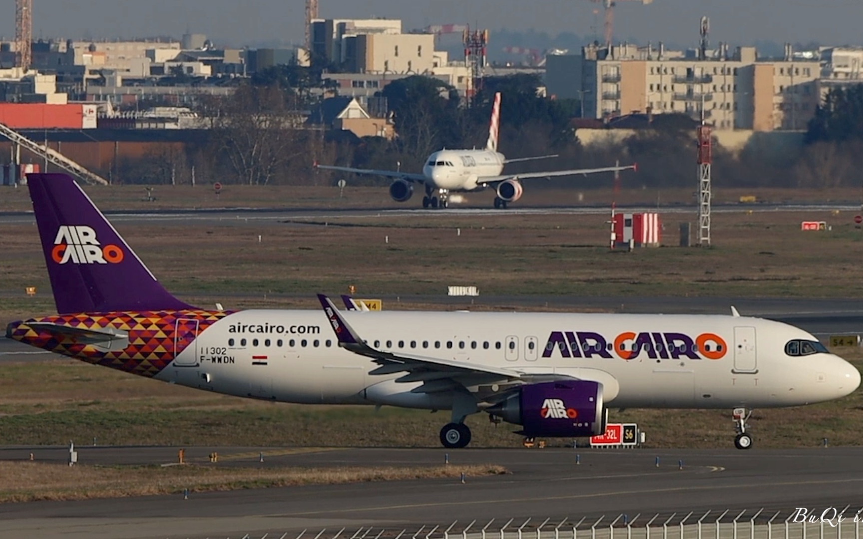 [715] air cairo | 开罗航空 airbus a32n 在图卢兹进行测试飞行