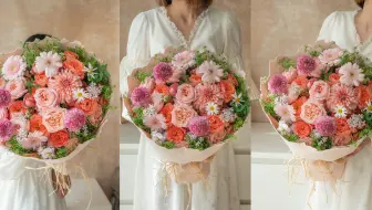 日常花礼分享3｜这个季节的多头玫瑰不要太好呀！