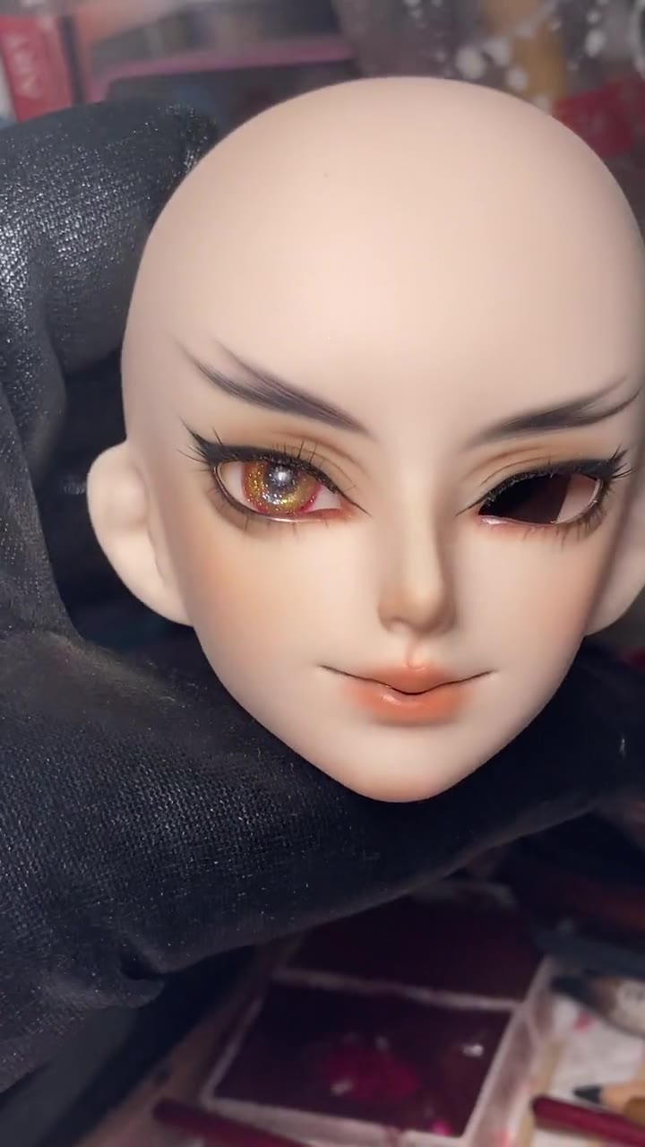 bjd娃娃 #炼狱杏寿郎 仿妆,眼珠不是仿着人物做的随便配的不要因为