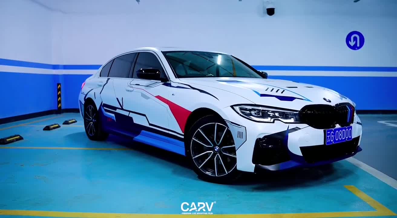 宝马325li卡孚改色膜高达订制