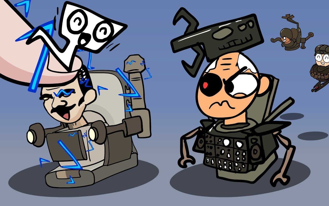 skibidi toilet vs finger animation _ gman & upgraded scientist