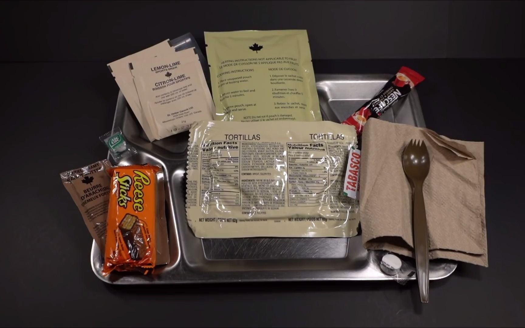 mresteve1989加拿大2020单兵即食食品军粮军用口粮试吃评测
