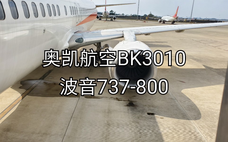 奥凯航空B737800南宁吴圩国际机场至重庆江北机场哔哩哔哩bilibili