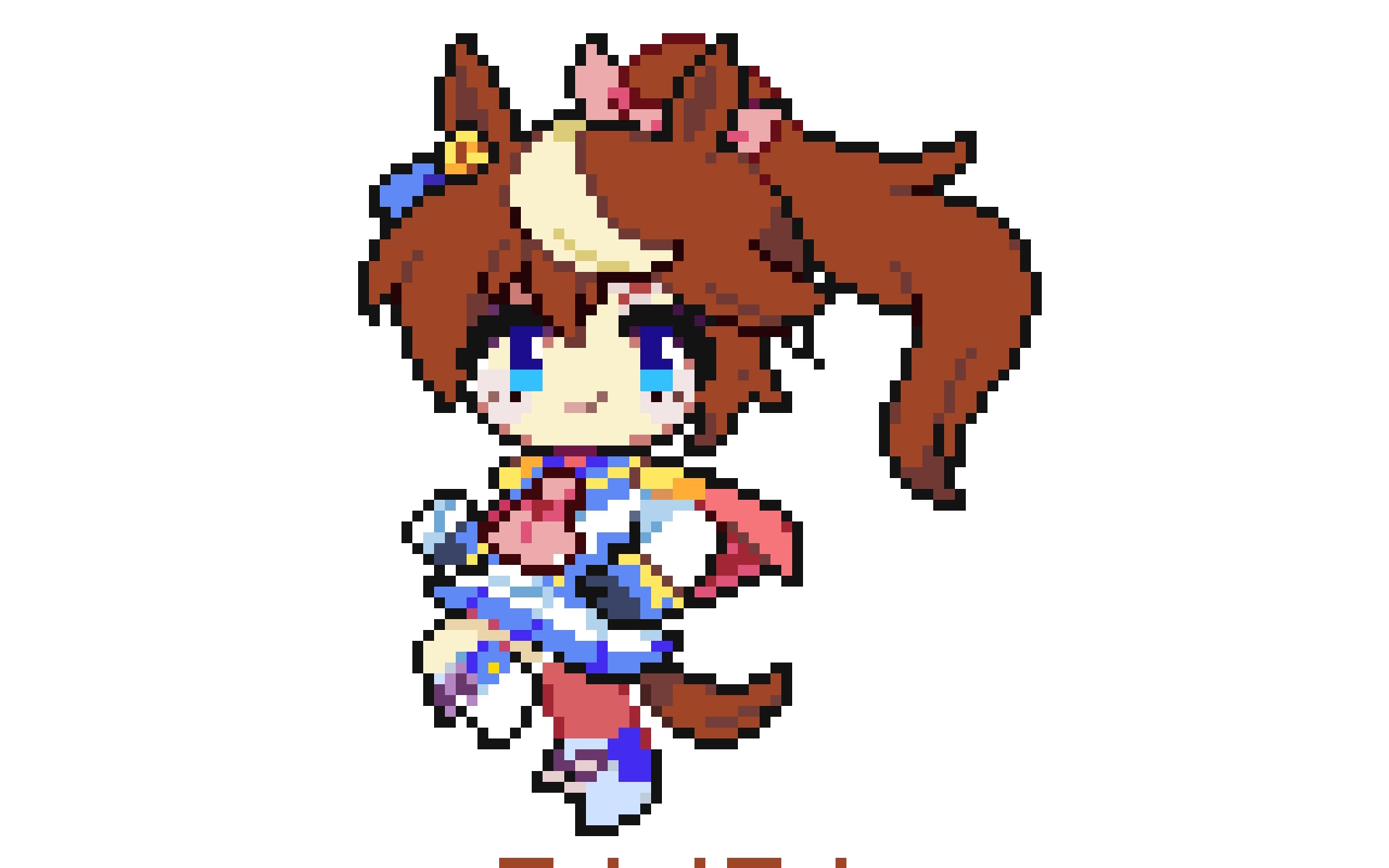 【赛马娘】东海帝皇像素画