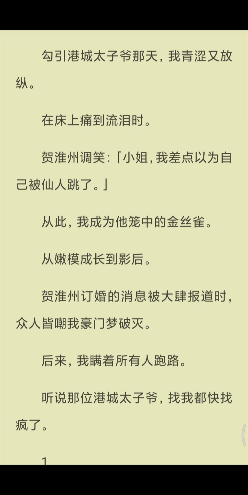 【已完结】贺淮州订婚的消息被大肆报道时,众人皆嘲我豪门梦破灭.后来,我瞒着所有人跑路.哔哩哔哩bilibili