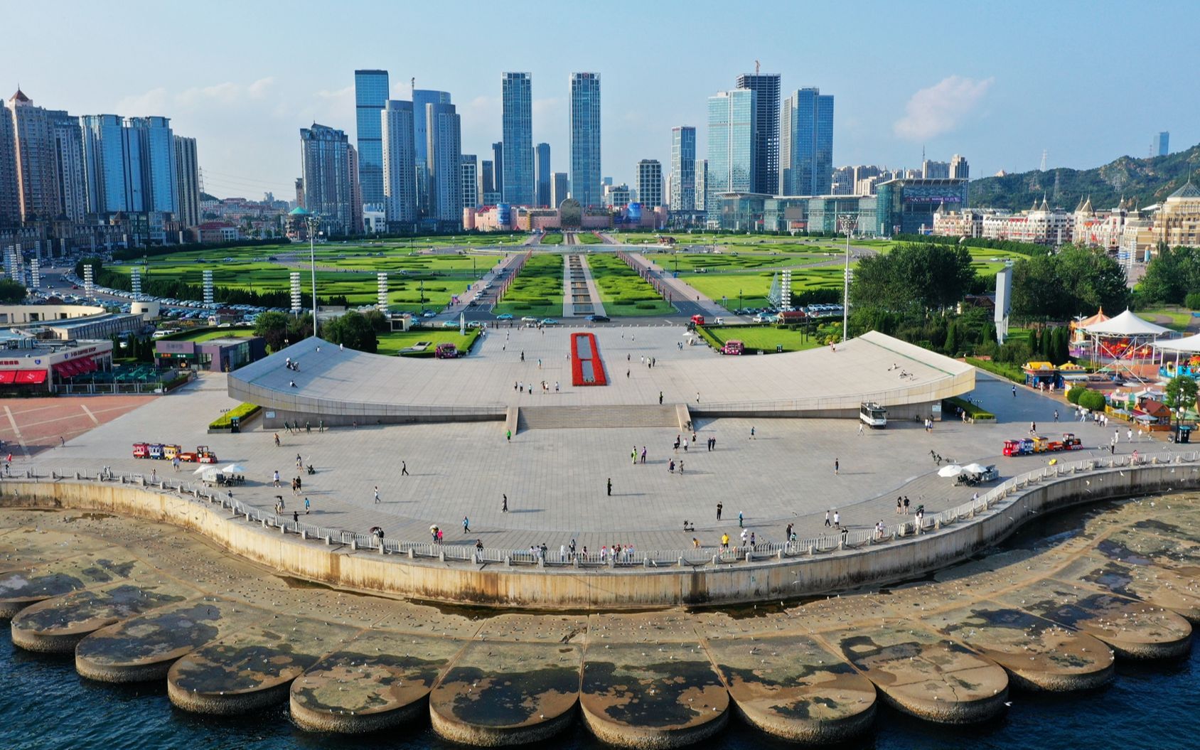 大连星海湾夏季航拍 (2021.8)_哔哩哔哩_bilibili