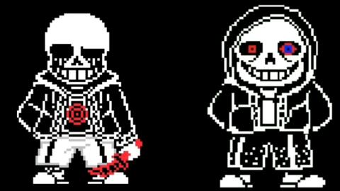 Canon) Killer! Sans VS Hyper Dust! Sans (OCs) [Battle  Animation]_哔哩哔哩bilibili