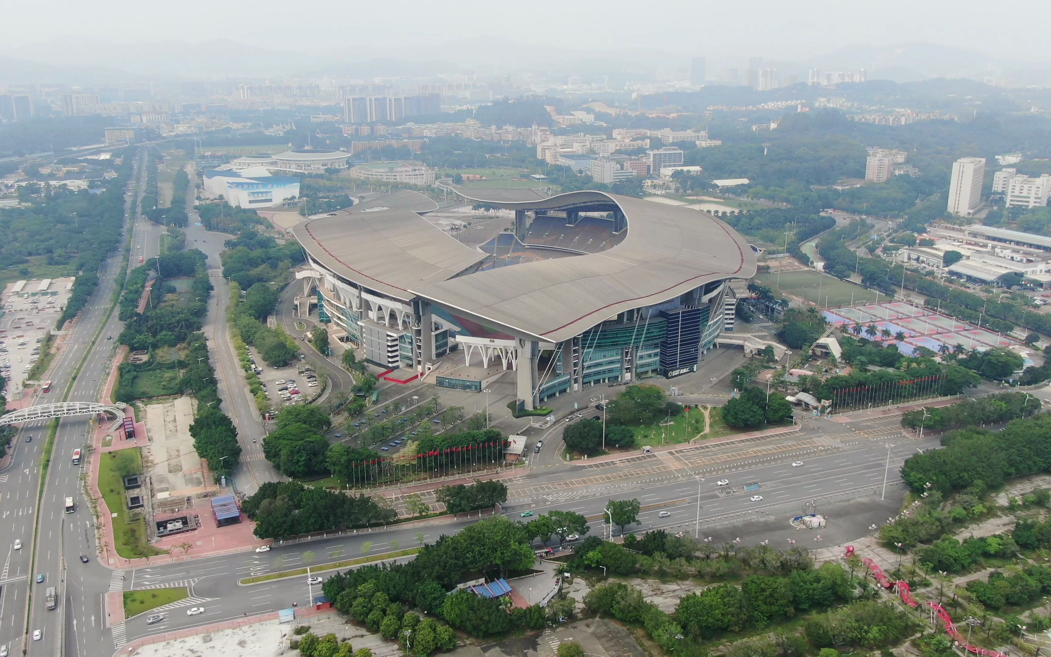大疆御2变焦版航拍广州奥体中心