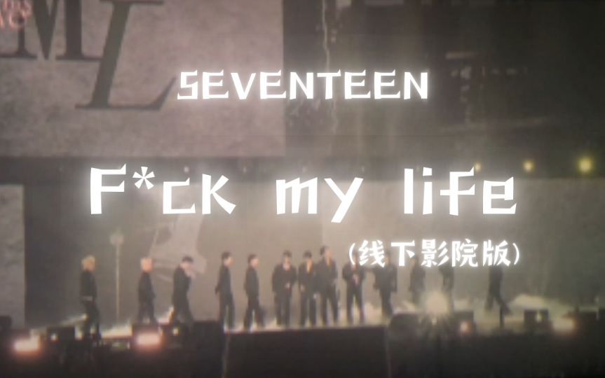 (线下影院版|自存)SEVENTEEN  F*ck my life (气氛太好了 好爱一些线下!)哔哩哔哩bilibili