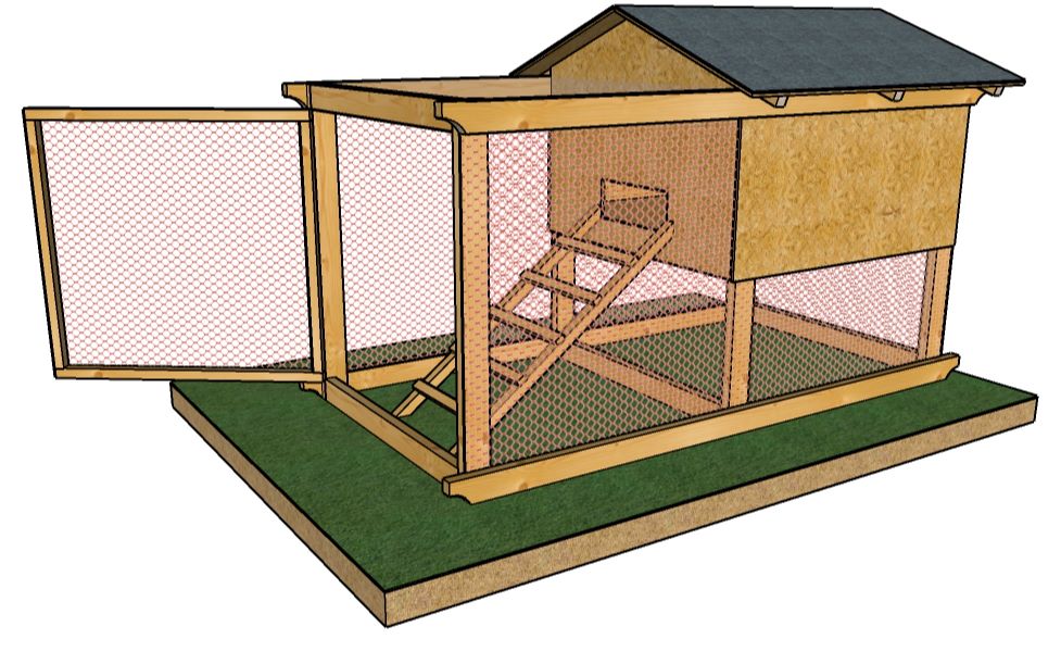 家有小院的小伙伴,教你用木头搭建一座木结构鸡舍,带你感受田园生活