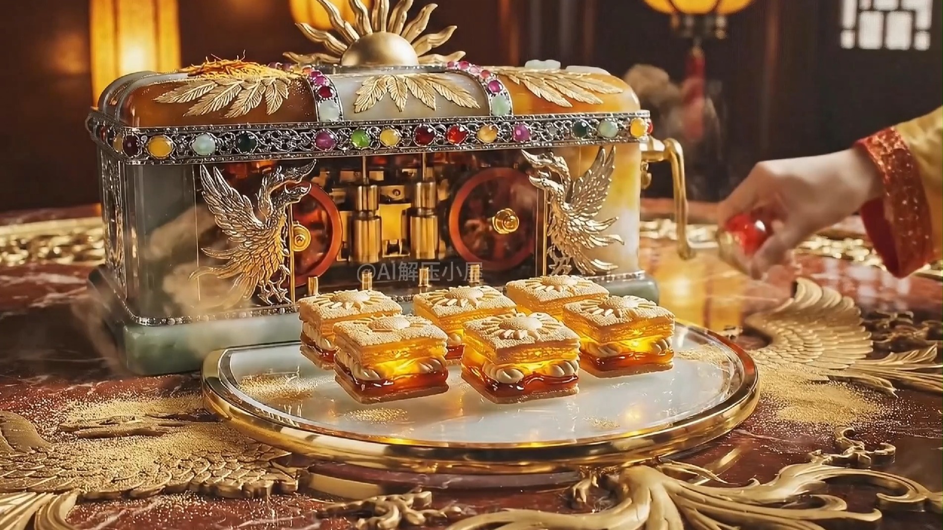 AI眼中的十二星座糕点，宫廷版~