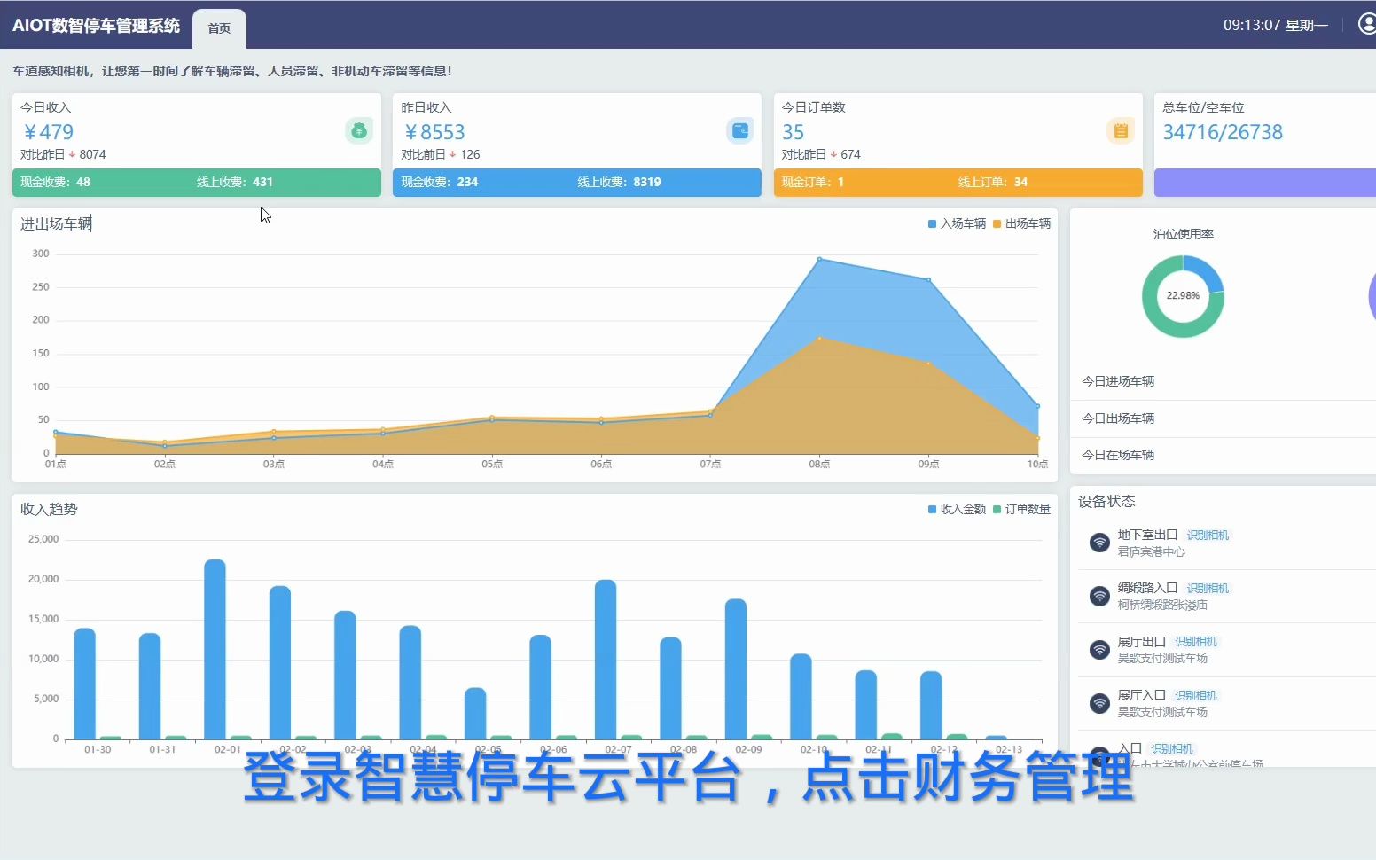 车牌识别纯云系统 财务管理(统计报表)哔哩哔哩bilibili