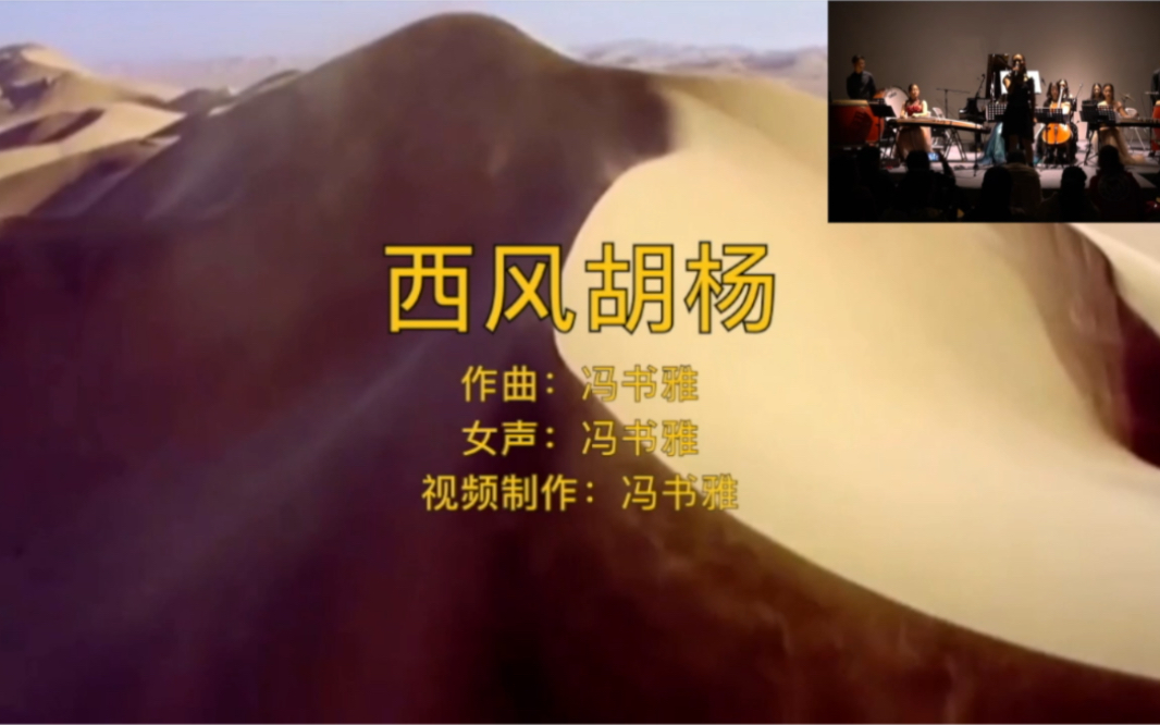 维也纳古典音乐学院国际作曲比赛获奖作品《西风胡杨》作曲:冯书雅(up主16岁时创作)哔哩哔哩bilibili