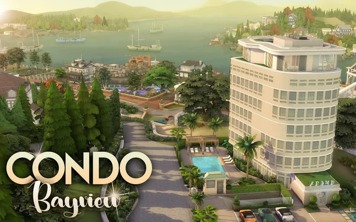 【葡萄吃月饼|搬运】模拟人生4非逐帧速建 CONDO BAYVIEW [NO CC] Brindleton Bay by Mr. Olkan哔哩哔哩bilibili模拟人生