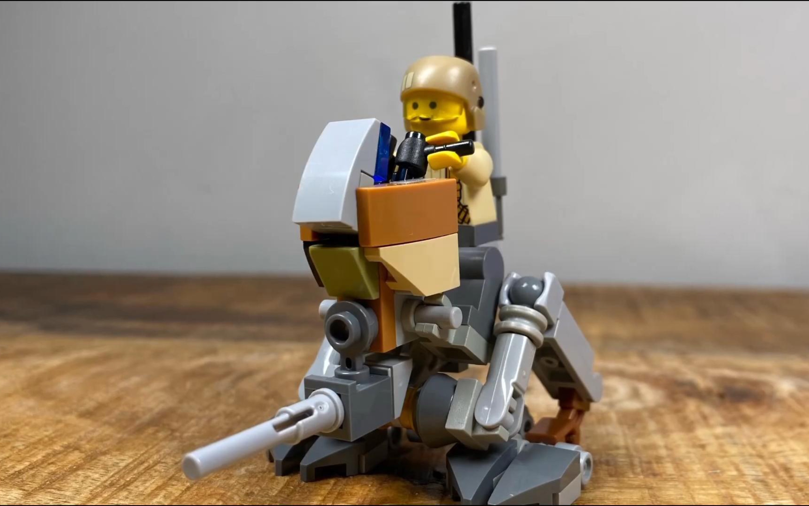 「简单易学」乐高moc at-rt单兵步行机