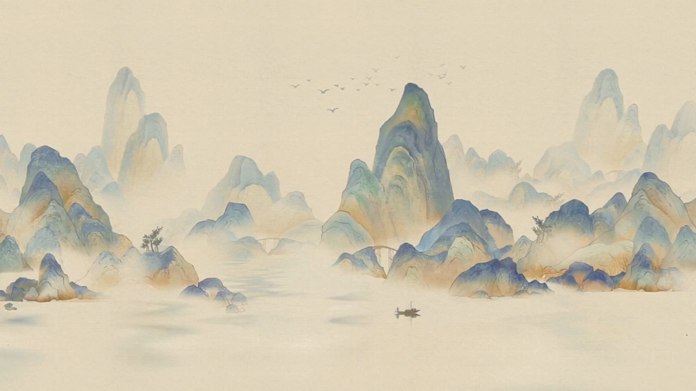 Processing山水画交互式数字艺术——水墨丹青
