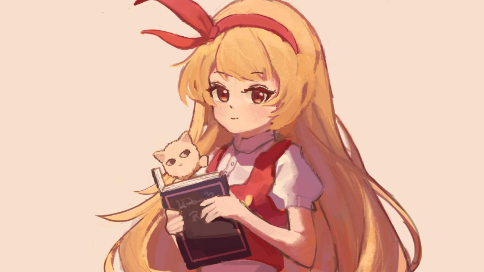 【东方旧作】爱莲的绘画过程