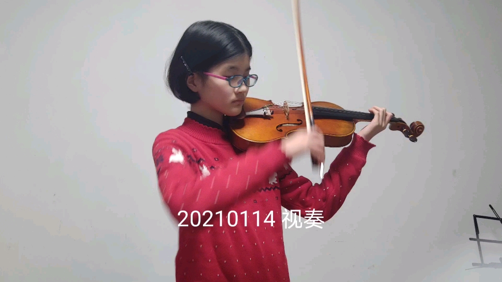 [图]小提琴 奇普里安·波隆贝斯库 叙事曲 （20210114 视奏与20210117一次课后对比)