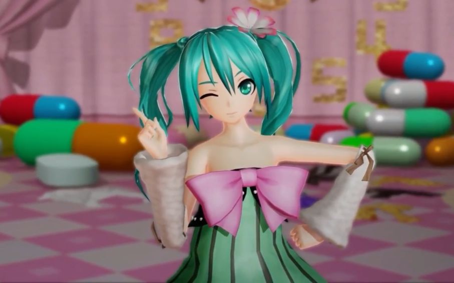 【pdx hd】可爱组曲~idol sounds~(初音ミク:多彩糖果)_哔哩哔哩_bili