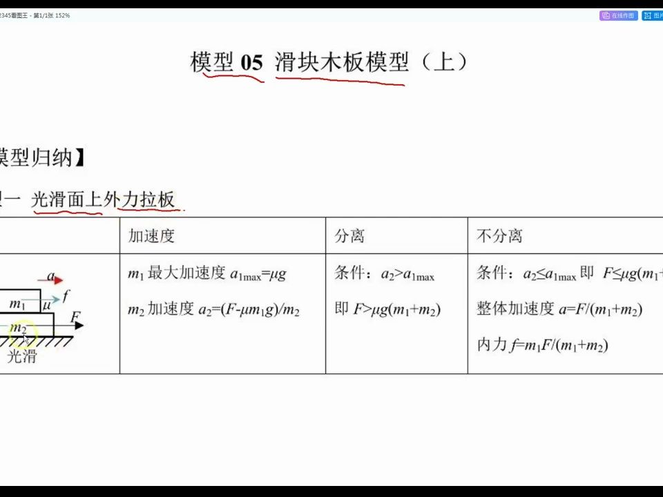 模型五 滑块滑板模型 模型01