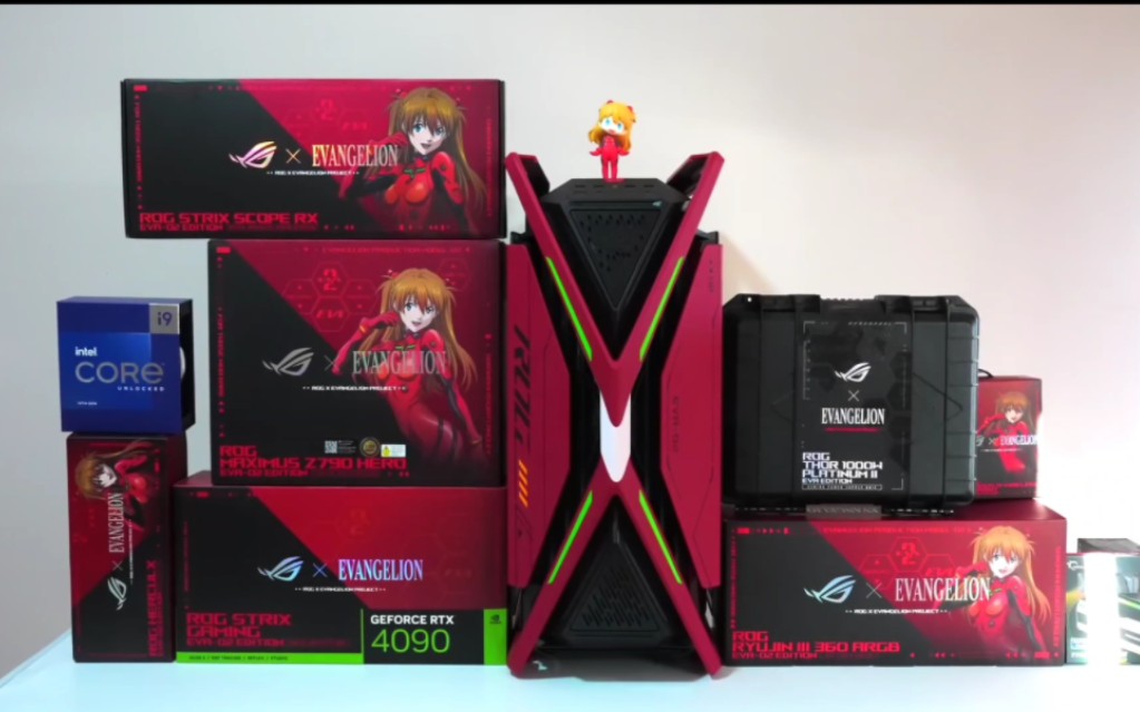 小姐姐装机明日香联名rog全家桶全过程#4k