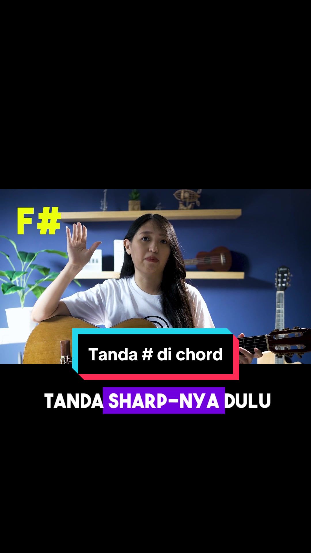 Cara memainkan tanda # di chord gitar. Full video di link.哔哩哔哩bilibili