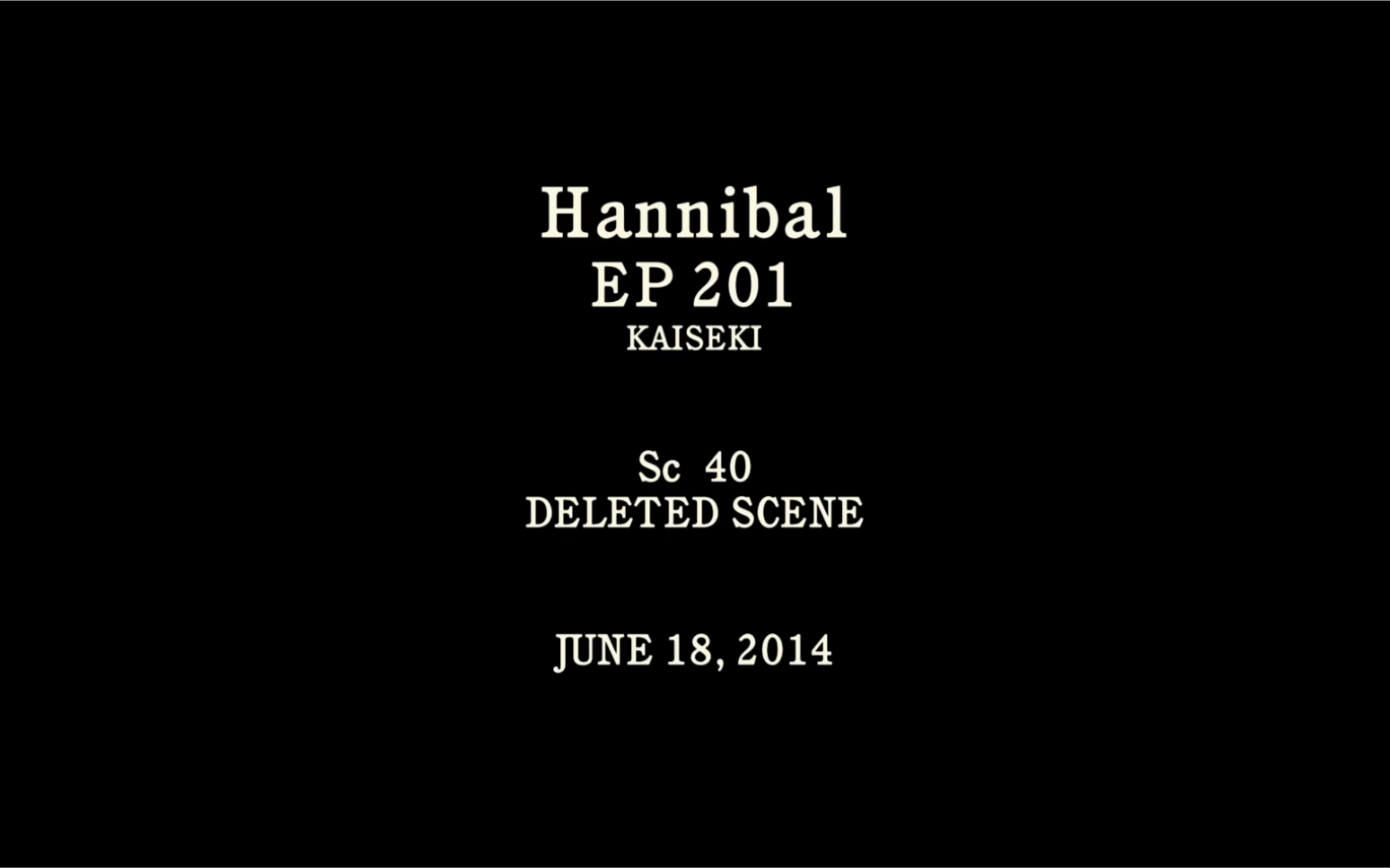 汉尼拔第二季删减片段 Hannibal Deleted Scenes Season 2哔哩哔哩bilibili