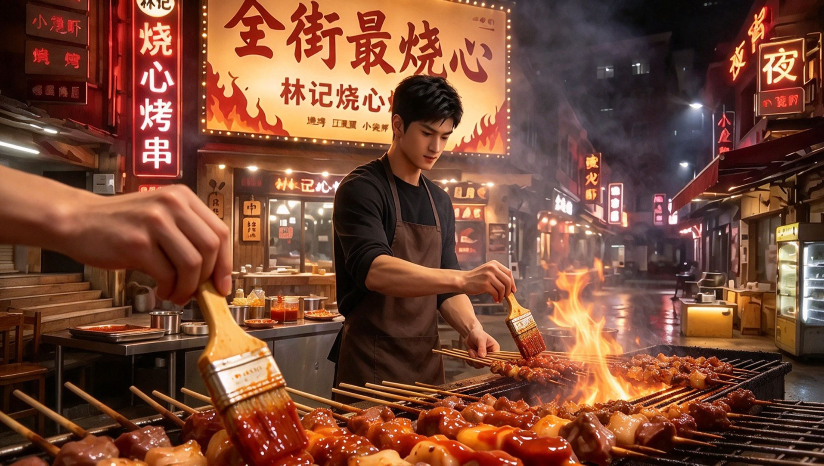 《不烧心我不吃，吃了就烧心》烤串店凭烧心辣爆火，同行觊觎配方设局大赛，他夺冠反杀！