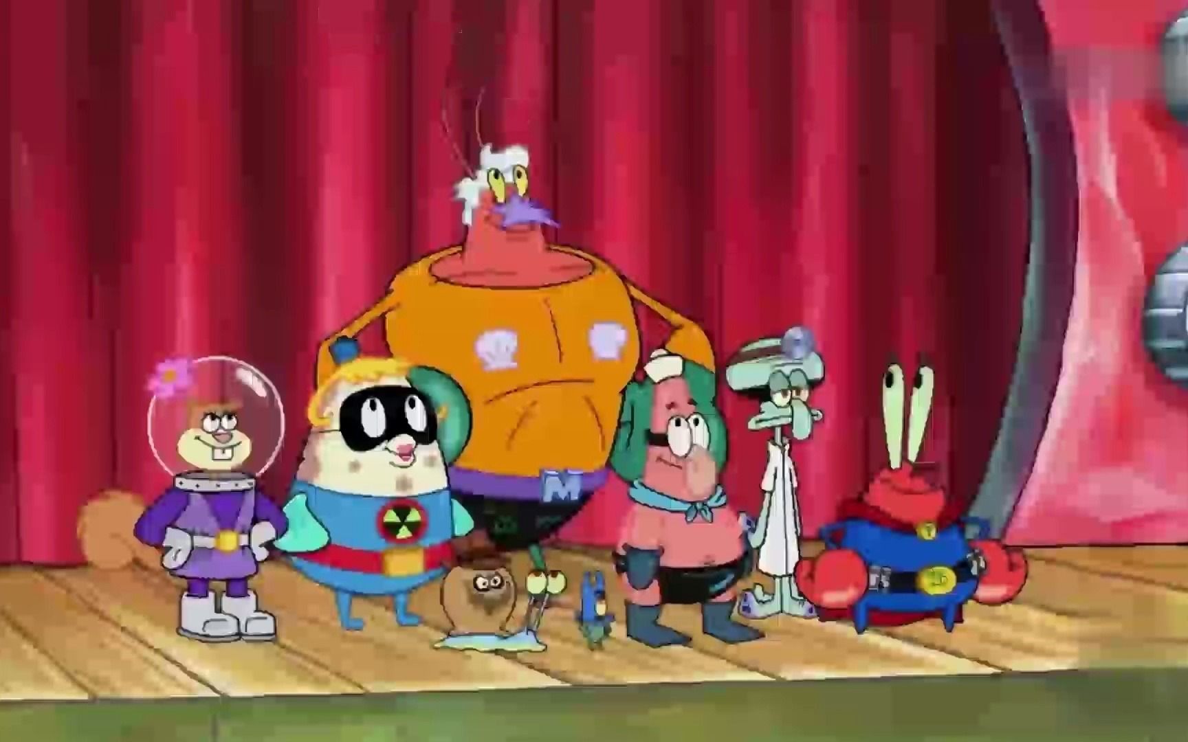 海超人大剧场,所有人都来演戏只为给海绵宝宝看,海绵宝宝超感动!