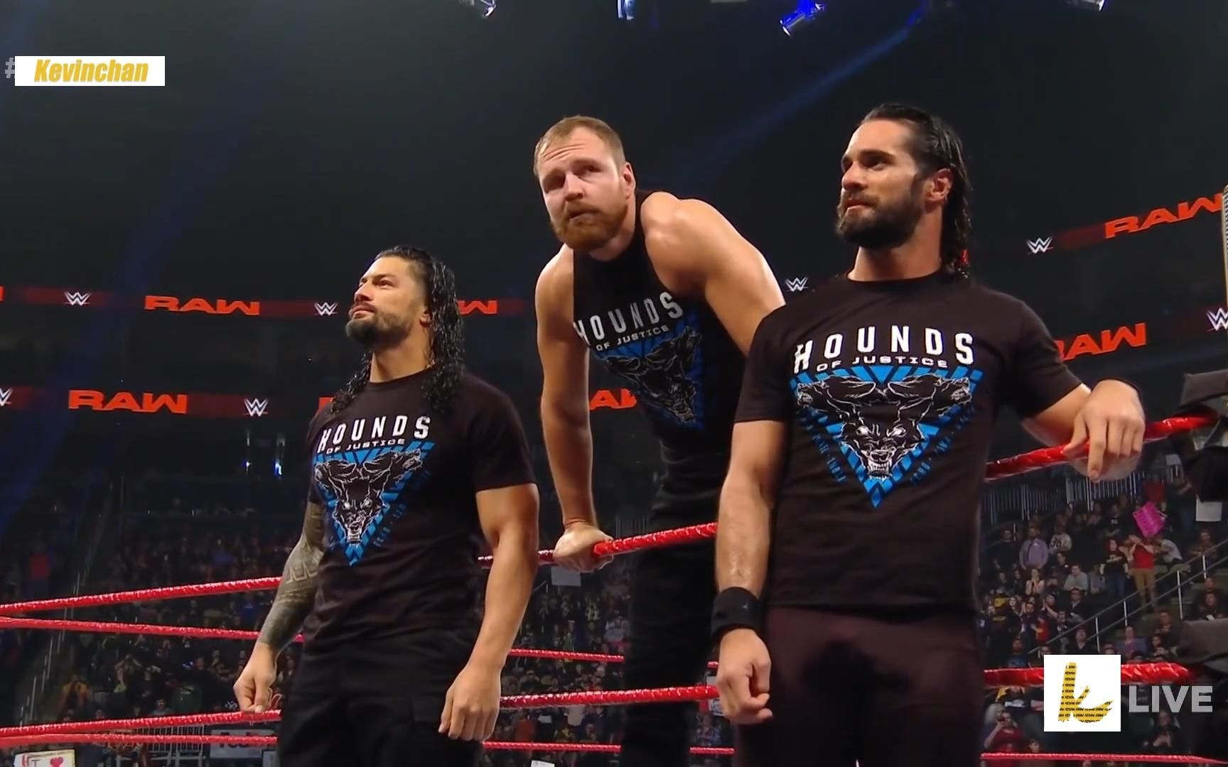 【wwe出场】圣盾 the shield 最后一次组合团队出场 raw 2019