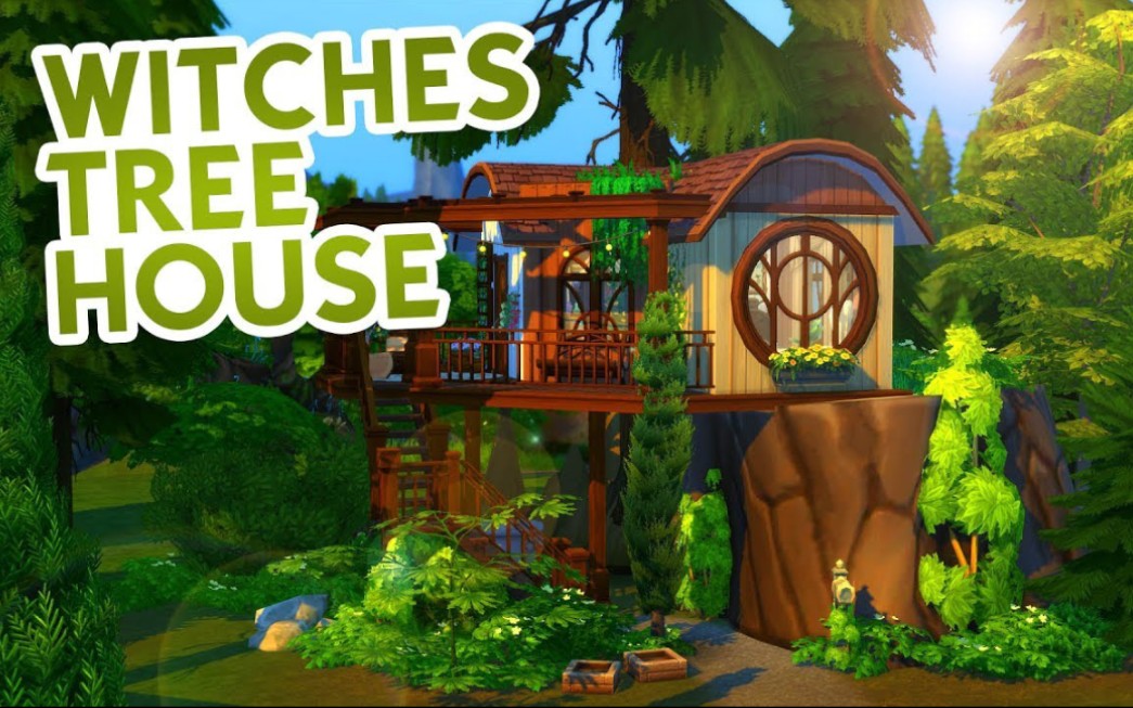 【模拟人生4速建|搬运】女巫树屋 by msgryphi_哔哩哔哩_bilibili