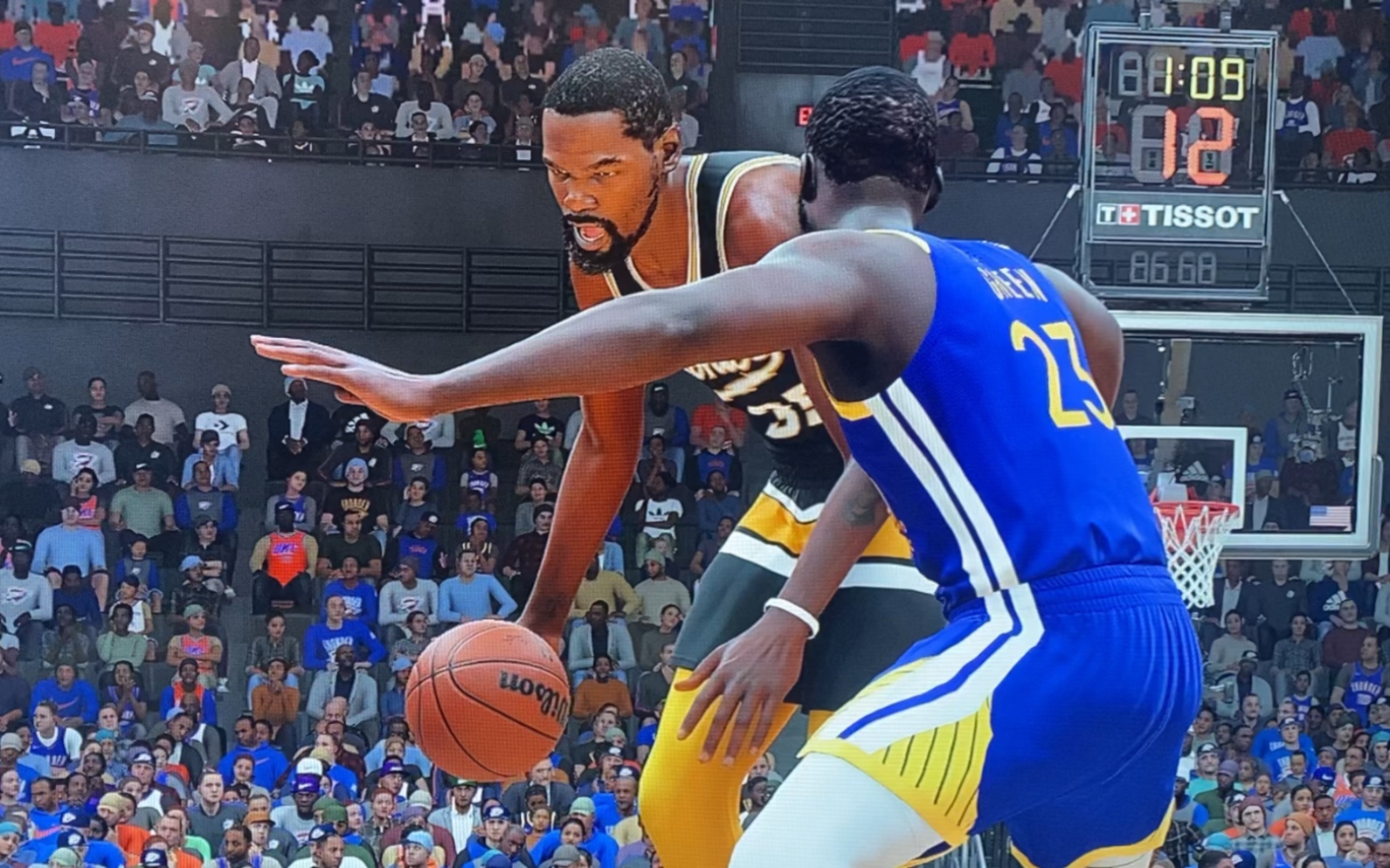 2k23次世代 小帅杜兰特连续外线干拔跳投三分打停勇士