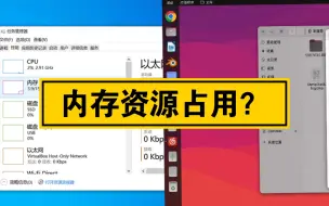 Video herunterladen: 16g内存情况下，ubuntu22.04与win10内存占用对比。