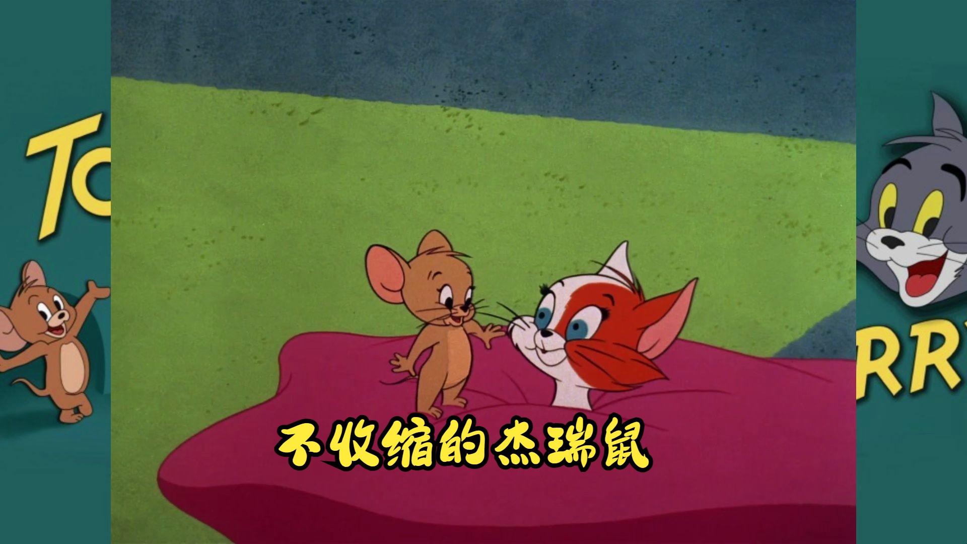 主人买了一只奶猫,汤姆嫉妒的要死,想要对奶猫动手却被杰瑞阻止