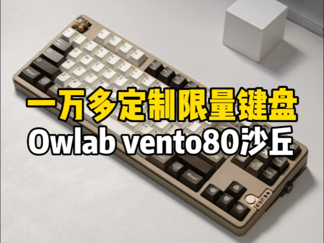 预算十万定制键盘?owlab vento80沙丘限定,全球限量50把,搭配jtk熊键帽+黄金轴+甜甜圈航插线!#客制化键盘 #owlab #vento80哔哩哔哩bilibili