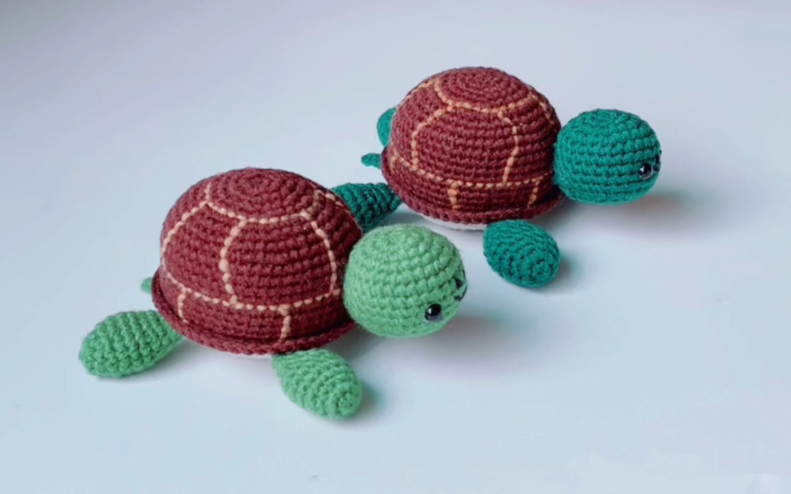 活动  钩针|乌龟小玩偶(下),超萌超可爱,可做装饰摆件以及挂件.