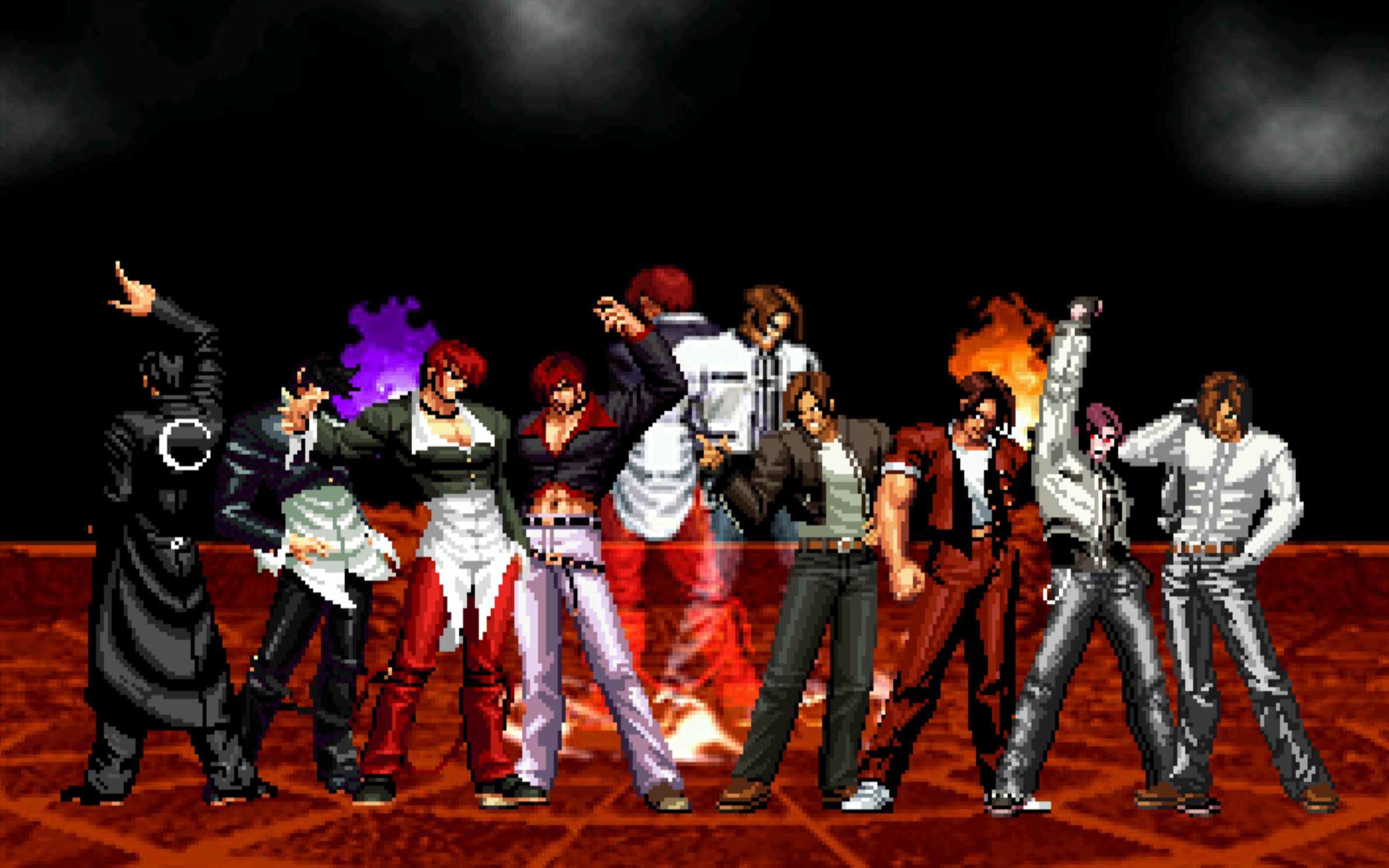 【mugen】八神庵队 vs 草薙京队【720p】_哔哩哔哩 (゜-゜)つロ 干杯