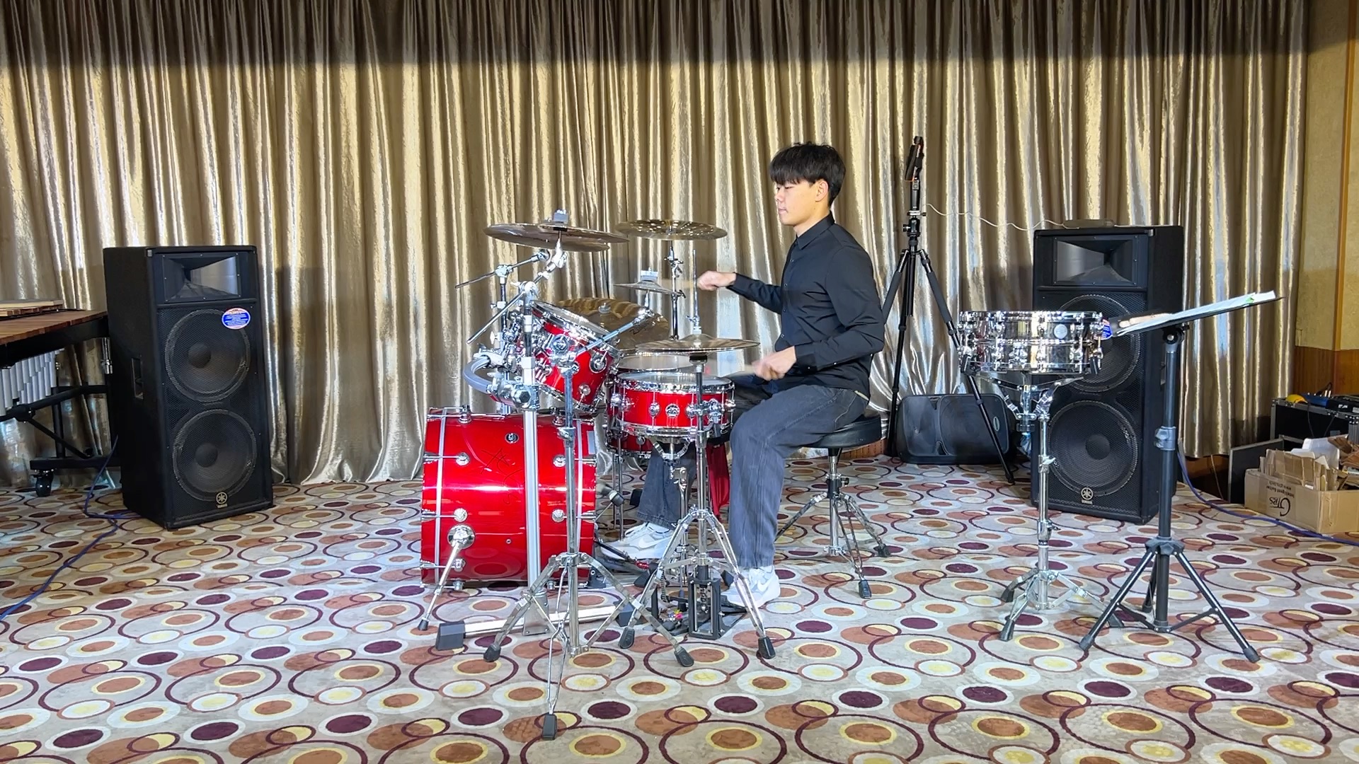 【爵士鼓】枣庄九拍 小孔同学 2022年艺考备考曲目 grebfruit (vf