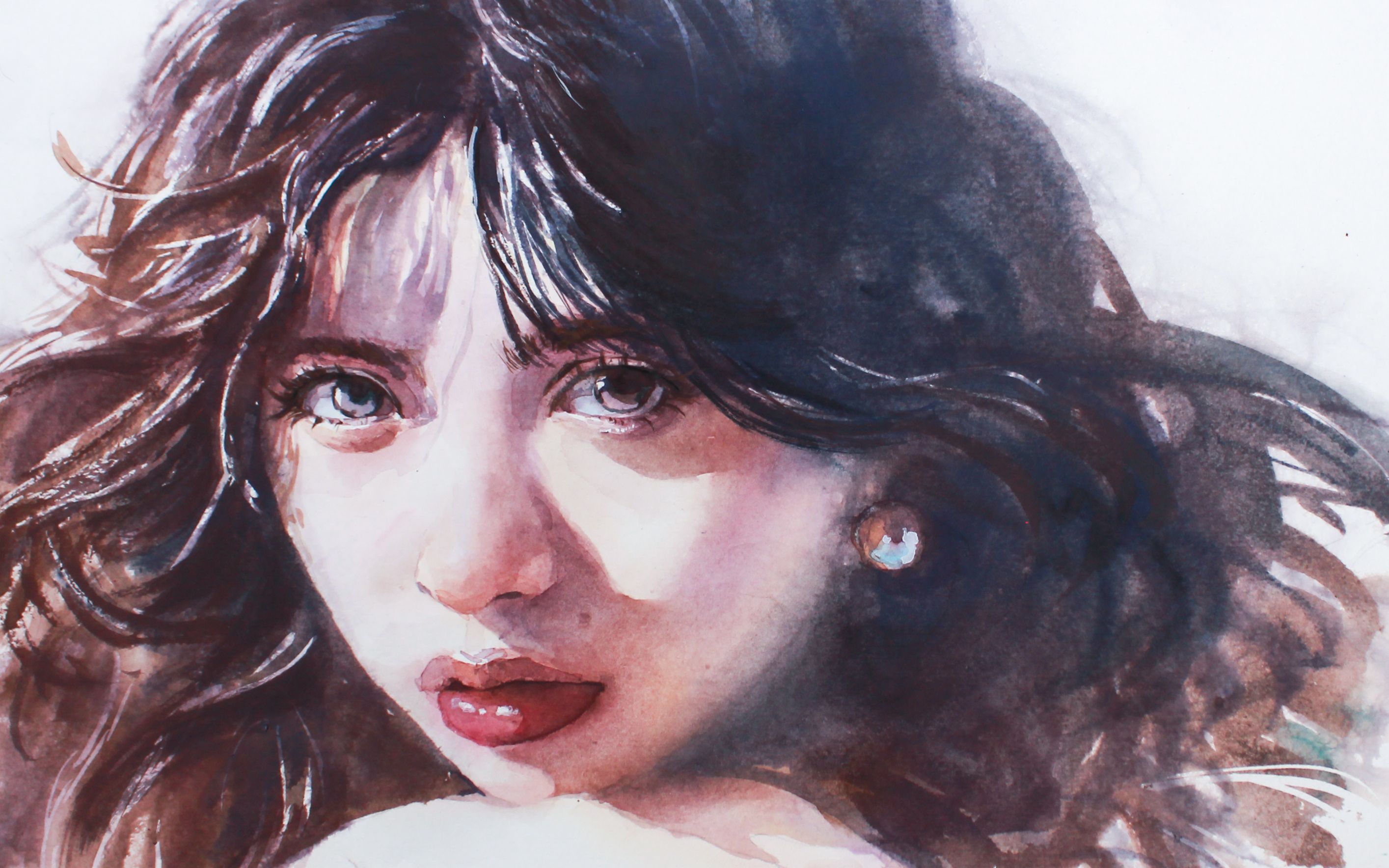 活动  【墨叽】用不透明水彩nicker画出透明质感 斋藤飞鸟人像水彩