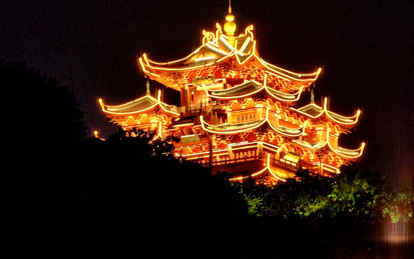 西湖美景随手拍(37)夜晚的清河坊