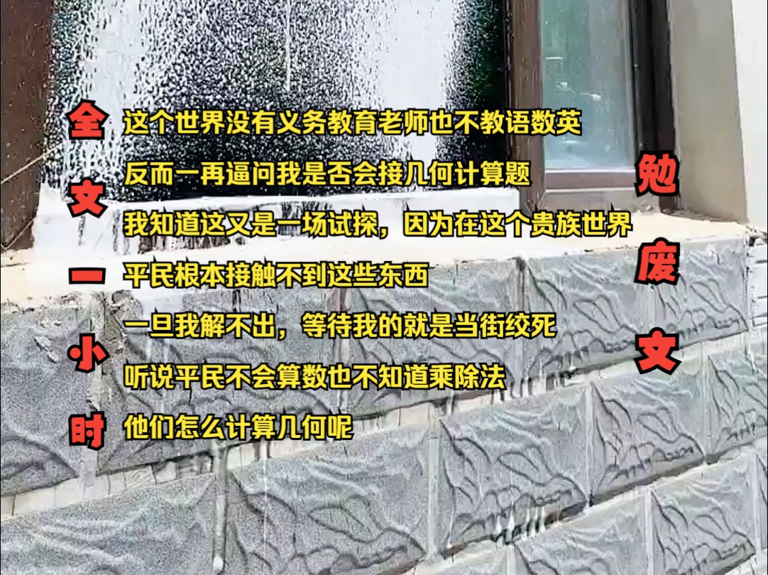 [图]小说《醒目假冒》第一集这个世界没有义务教育  老师也不教育树荫  反而一再逼问我是否会接几何计算题  我知道这又是一场试探  因为在这个贵族世界  平民根本接触