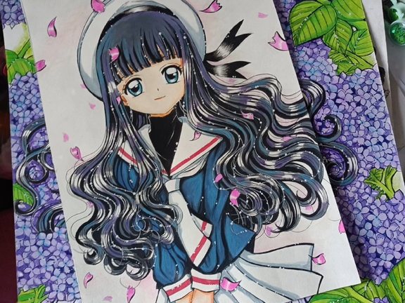 争取3天后去快递寄魔卡少女樱手绘接稿画画动漫手绘手绘过程