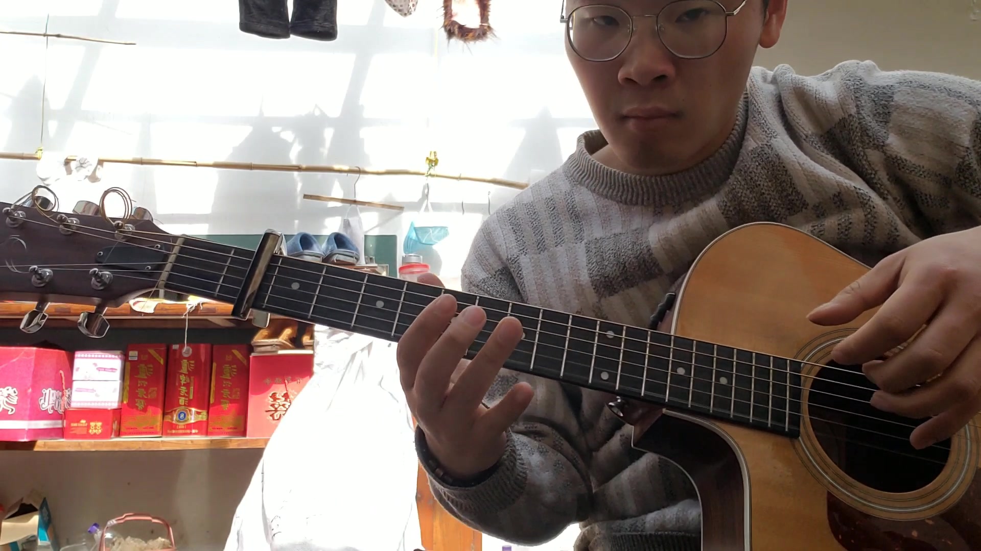 smoke signals 片段 吉他指弹_哔哩哔哩 (゜-゜)つロ 干杯~-bilibili