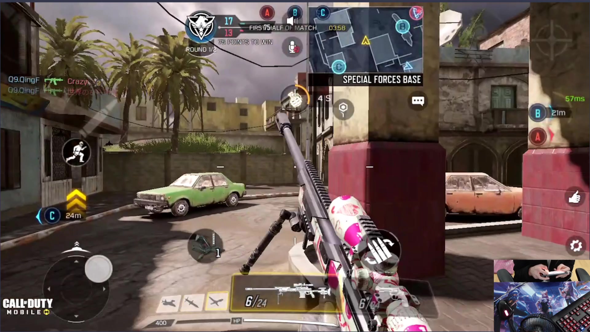 codm傲君:tga冠军狙击手 坠机老六点 恶心人(吐了)