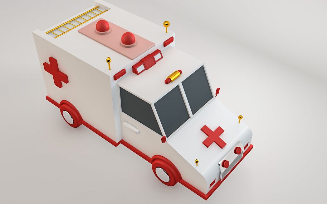 c4d急救车教程
