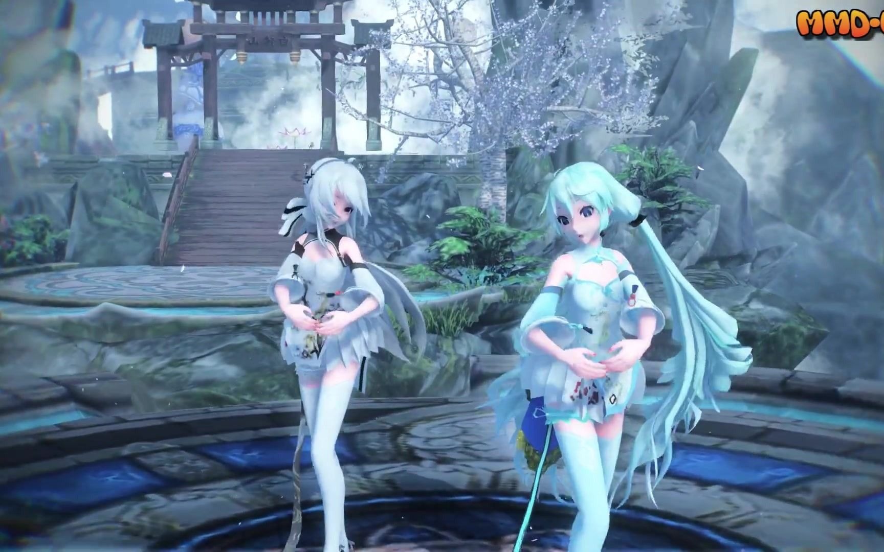 [图]【MMD】夢と葉桜 [夢と葉桜中文版] - Yume to Hazakura (CHINESE version) - TDA Miku&TDA Haku