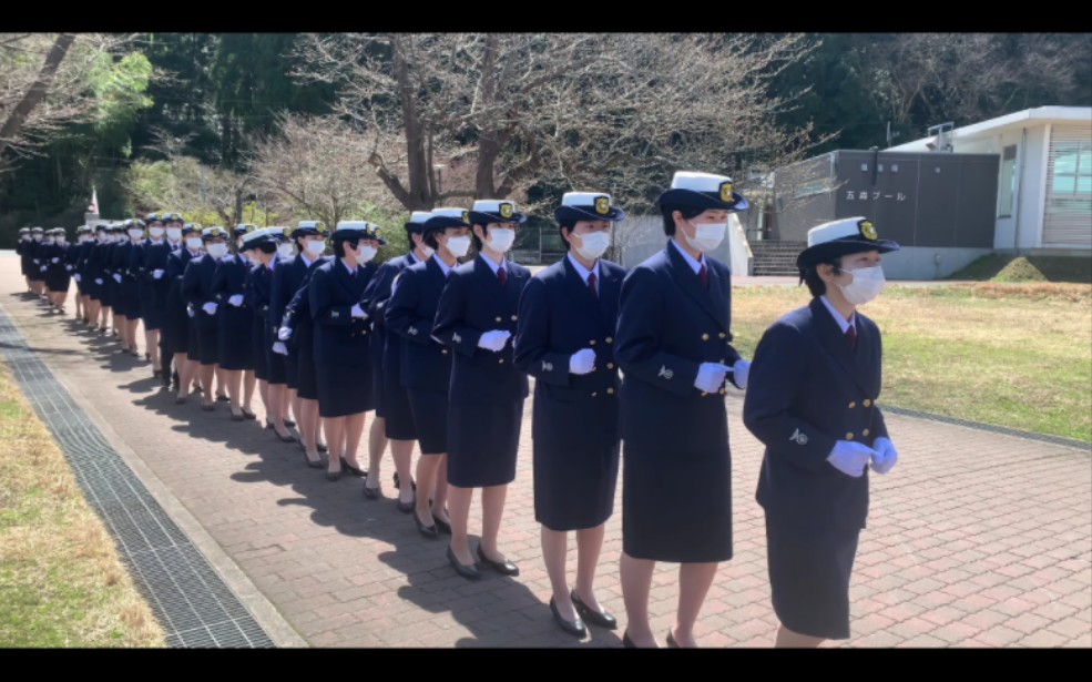 【日本女警系列】日本海上保安大学毕业仪式.