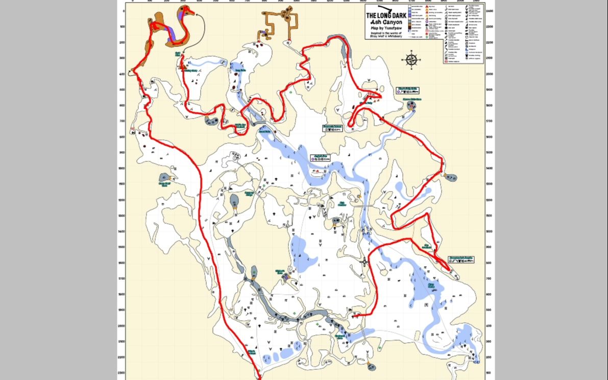 灰烬峡谷高清地图图片
