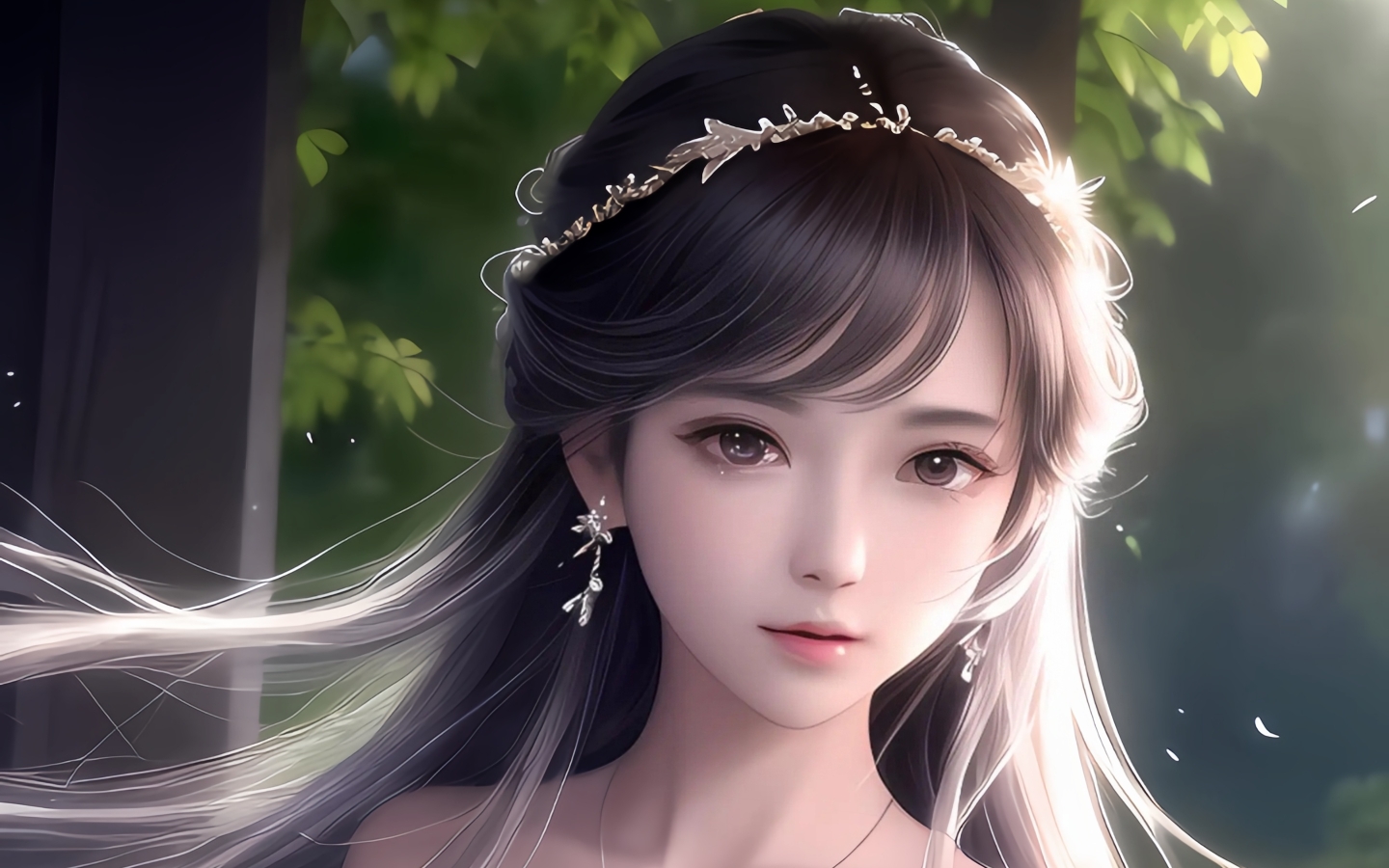 2.5d ai绘画 清纯美少女,国风俏佳人